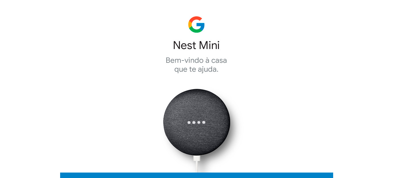  Nest Mini 2ª geração Smart Speaker com Google Assistente Cor Carvão